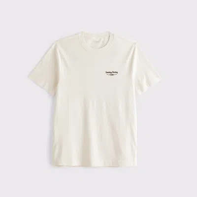Abercrombie & Fitch Gambling Graphic Tee In White