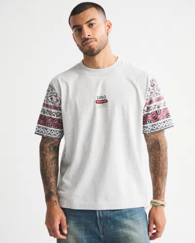 Abercrombie & Fitch Premium Heavyweight 2.0 Tee In Neutral