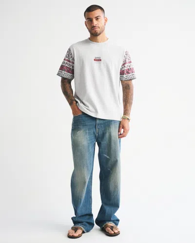 Abercrombie & Fitch Premium Heavyweight 2.0 Tee In Neutral