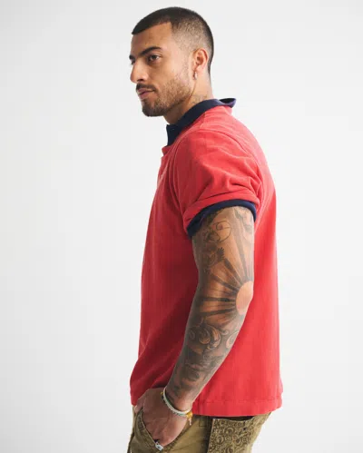 Abercrombie & Fitch Premium Heavyweight 2.0 Tee In Red
