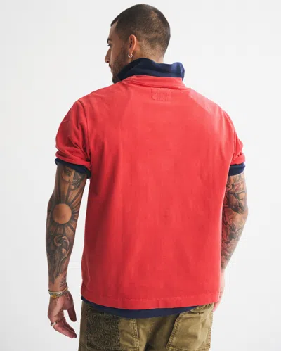 Abercrombie & Fitch Premium Heavyweight 2.0 Tee In Red