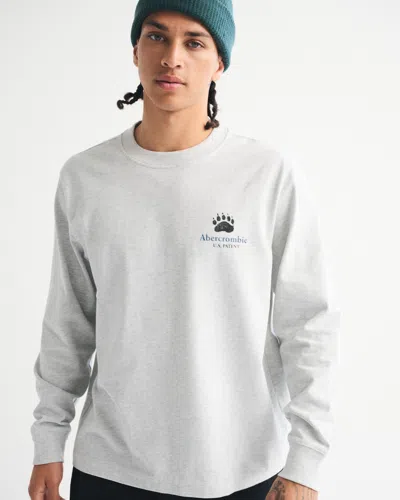 Abercrombie & Fitch Long-sleeve Graphic Logo Tee In Multi
