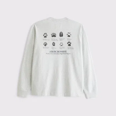Abercrombie & Fitch Long-sleeve Graphic Logo Tee In Multi