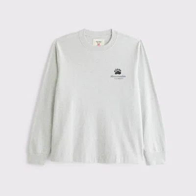 Abercrombie & Fitch Long-sleeve Graphic Logo Tee In Multi