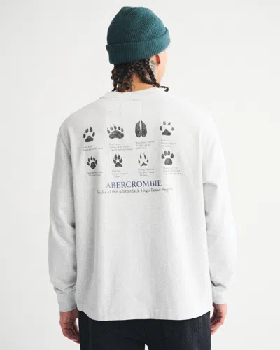 Abercrombie & Fitch Long-sleeve Graphic Logo Tee In Multi