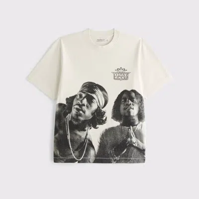 Abercrombie & Fitch Premium Heavyweight 2.0 Outkast Graphic Tee In White