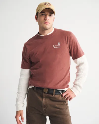 Abercrombie & Fitch Sedona Classic Polished Graphic Tee In Blue