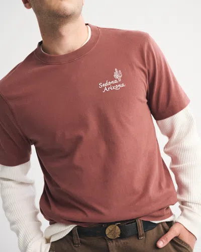 Abercrombie & Fitch Sedona Classic Polished Graphic Tee In Blue