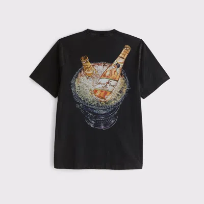 Abercrombie & Fitch Miller High Life Classic Polished Graphic Tee In Black