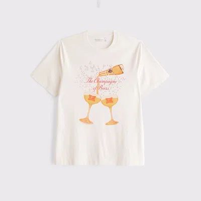 Abercrombie & Fitch Miller High Life Classic Polished Graphic Tee In White