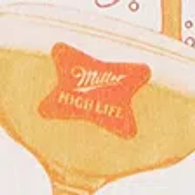 Abercrombie & Fitch Miller High Life Classic Polished Graphic Tee In White