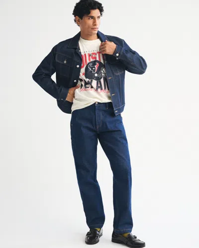 Abercrombie & Fitch Houston Texans Vintage-inspired Graphic Tee In White