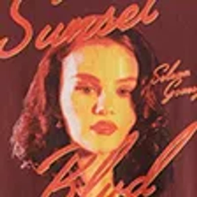 Abercrombie & Fitch Selena Gomez Vintage-inspired Graphic Tee In Burgundy