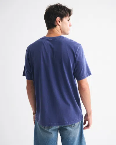 Abercrombie & Fitch Los Angeles Chargers Vintage-inspired Graphic Tee In Blue