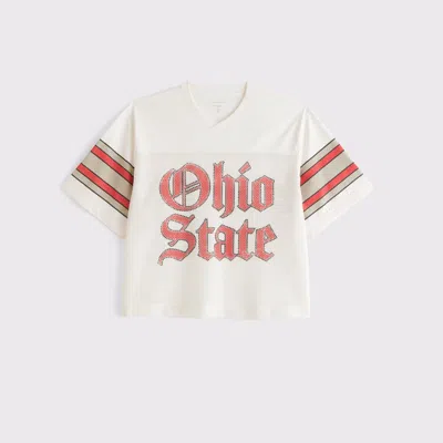Abercrombie & Fitch The Ohio State University Football Jersey In Neutral