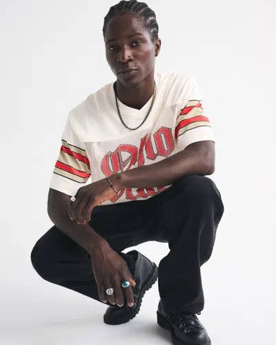 Abercrombie & Fitch The Ohio State University Football Jersey In Neutral