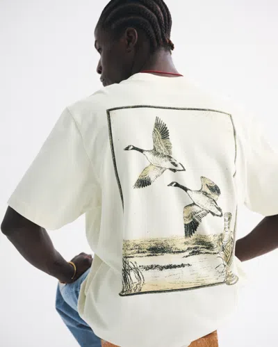 Abercrombie & Fitch Premium Heavyweight 2.0 Miller High Life Graphic Tee In Neutral