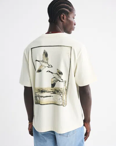 Abercrombie & Fitch Premium Heavyweight 2.0 Miller High Life Graphic Tee In Neutral