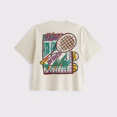 Abercrombie & Fitch Premium Heavyweight 2.0 Prince Tennis Graphic Tee In Multi