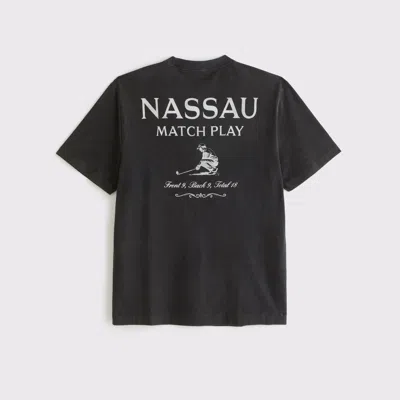 Abercrombie & Fitch Golf Graphic Tee In Black