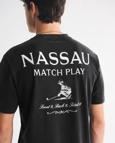 Abercrombie & Fitch Golf Graphic Tee In Black