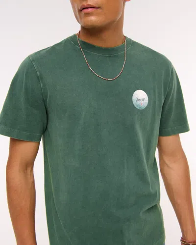 Abercrombie & Fitch Golf Classic Polished Graphic Tee In Green