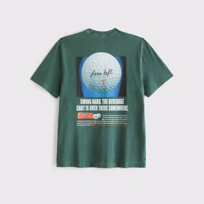 Abercrombie & Fitch Golf Classic Polished Graphic Tee In Green