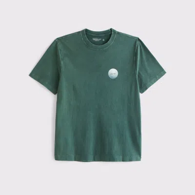 Abercrombie & Fitch Golf Classic Polished Graphic Tee In Green