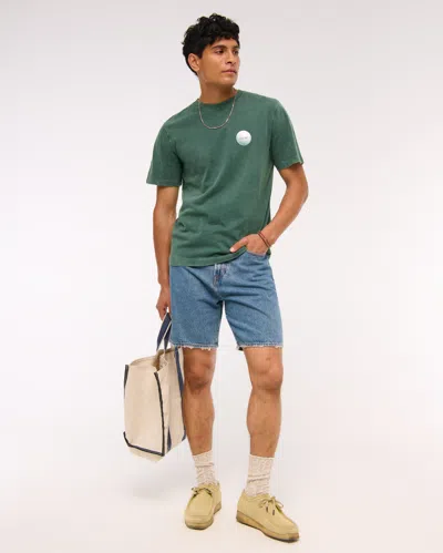 Abercrombie & Fitch Golf Classic Polished Graphic Tee In Green