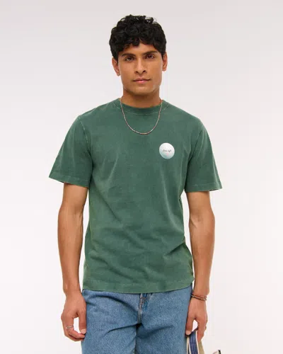 Abercrombie & Fitch Golf Classic Polished Graphic Tee In Green
