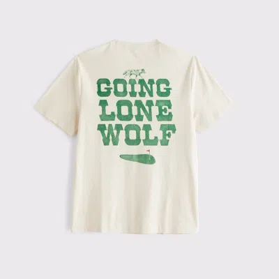 Abercrombie & Fitch Golf Graphic Tee In Green