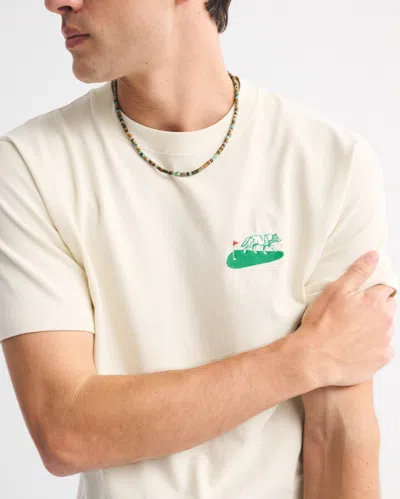 Abercrombie & Fitch Golf Graphic Tee In Green