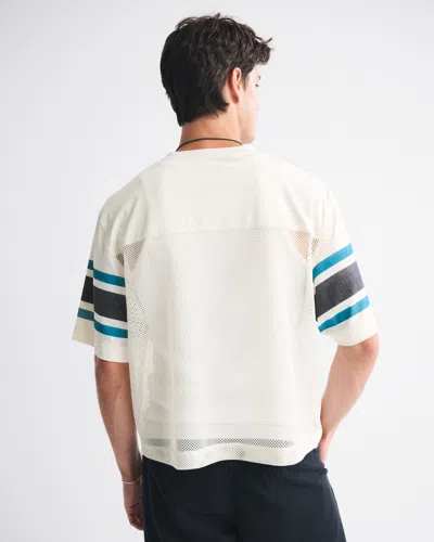 Abercrombie & Fitch Super Bowl Mesh Tee In Neutral