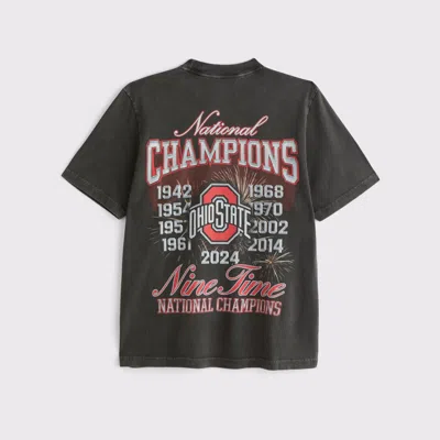 Abercrombie & Fitch The Ohio State University Vintage-inspired Graphic Tee In Brown