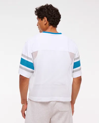 Abercrombie & Fitch Detroit Lions Mesh Tee In White