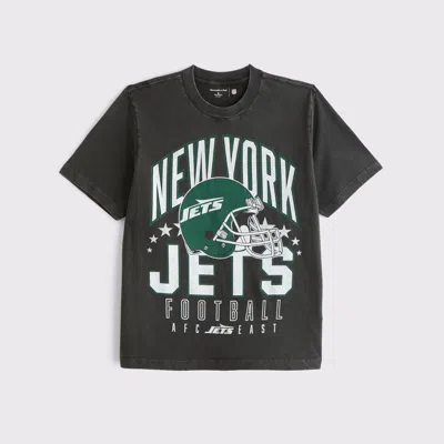 Abercrombie & Fitch New York Jets Vintage-inspired Graphic Tee In Green