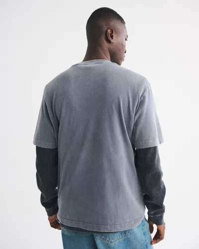 Abercrombie & Fitch Pittsburgh Steelers Vintage-inspired Graphic Tee In Gray