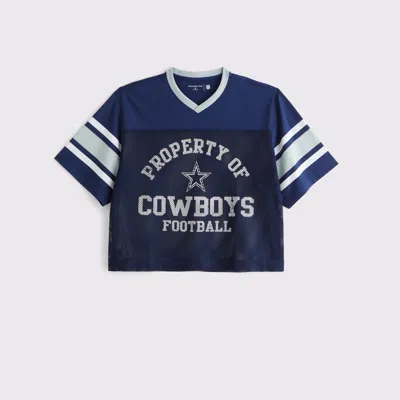 Abercrombie & Fitch Dallas Cowboys Mesh Tee In Blue