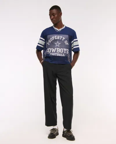 Abercrombie & Fitch Dallas Cowboys Mesh Tee In Blue