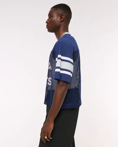 Abercrombie & Fitch Dallas Cowboys Mesh Tee In Blue