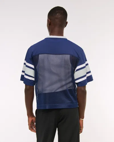 Abercrombie & Fitch Dallas Cowboys Mesh Tee In Blue