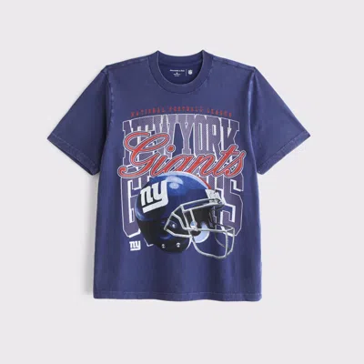 Abercrombie & Fitch New York Giants Vintage-inspired Graphic Tee In Purple