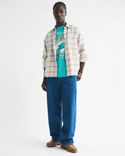 Abercrombie & Fitch Miami Dolphins Vintage-inspired Graphic Tee In Multi