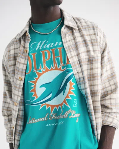 Abercrombie & Fitch Miami Dolphins Vintage-inspired Graphic Tee In Multi