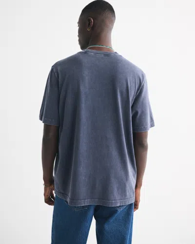 Abercrombie & Fitch Seattle Seahawks Vintage-inspired Graphic Tee In Blue