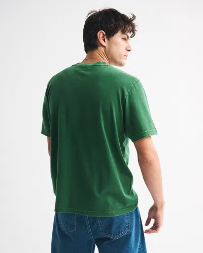 Abercrombie & Fitch Green Bay Packers Vintage-inspired Graphic Tee In Green