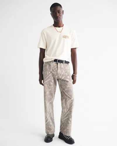 Abercrombie & Fitch New Orleans Saints Graphic Tee In Neutral