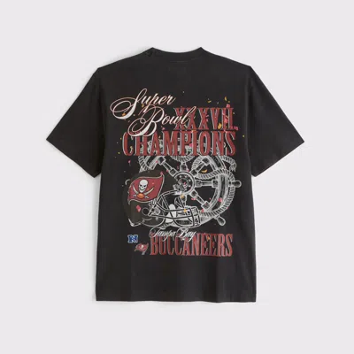 Abercrombie & Fitch Tampa Bay Buccaneers Graphic Tee In Black