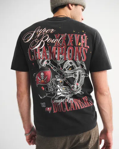 Abercrombie & Fitch Tampa Bay Buccaneers Graphic Tee In Black