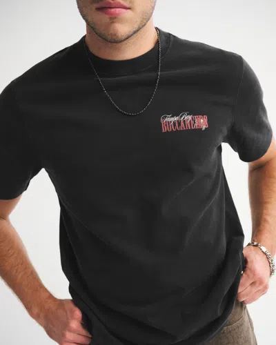Abercrombie & Fitch Tampa Bay Buccaneers Graphic Tee In Black